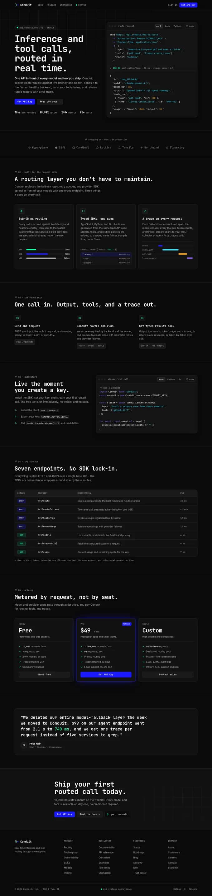 Conduit: Developer platform