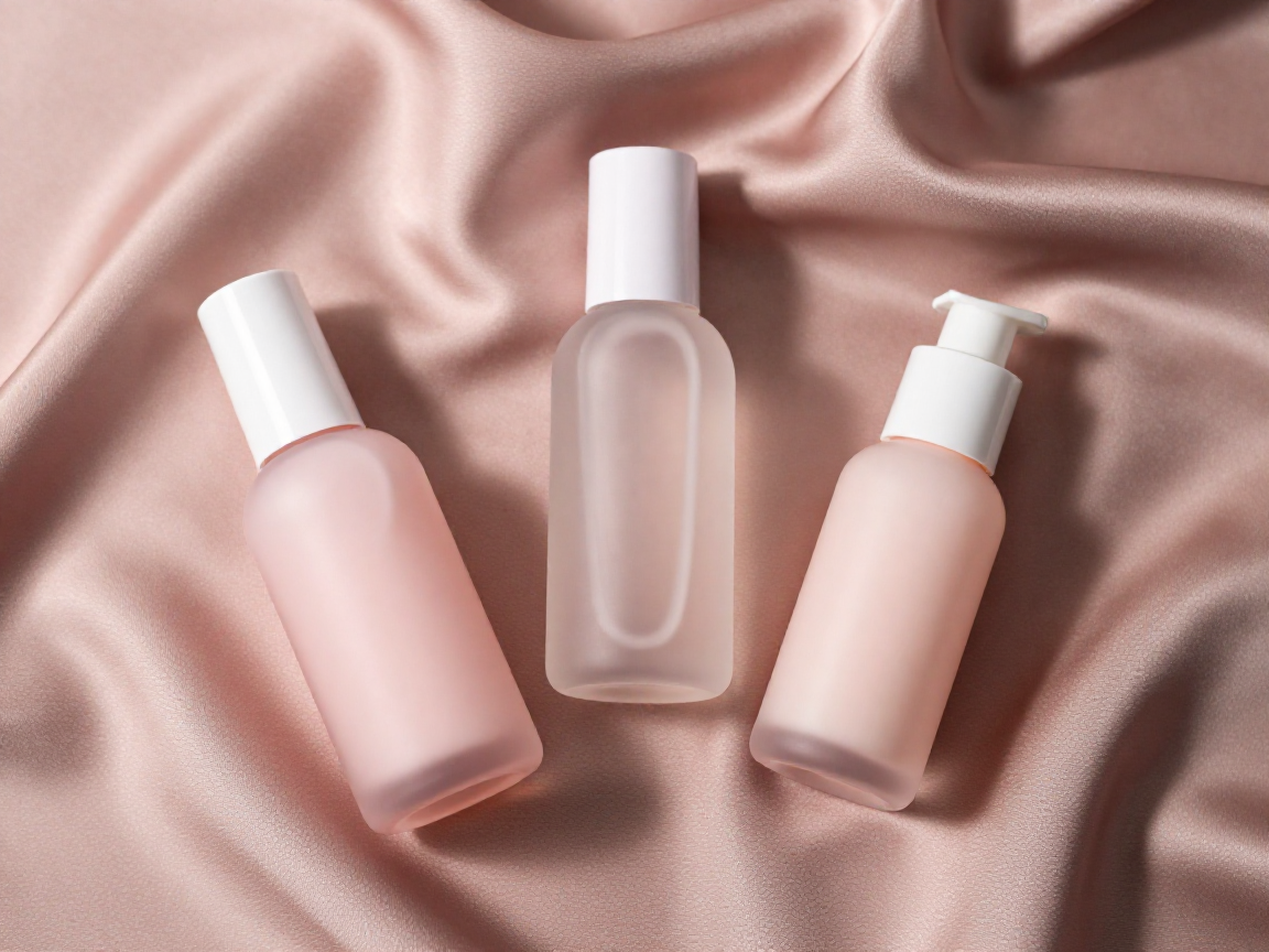 The Glow Ritual set with First Light essence, Dew Veil serum, Soft Focus tint and Petal Balm arranged together